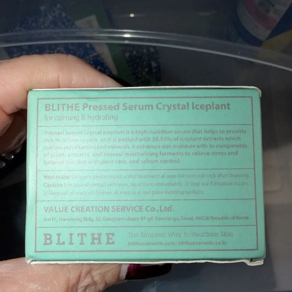 Blithe Pressed Serum Crystal Iceplant 27mL .91 Fl Oz Rare SCENT!  Sealed 8-25-26